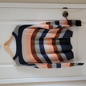 Madewell Multicolored Sweater in Elmwood Stripe Small